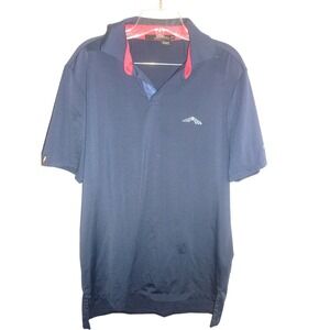 RLX Ralph Lauren Nanea Club Navy Blue Golf‎ Polo Shirt Size Medium M